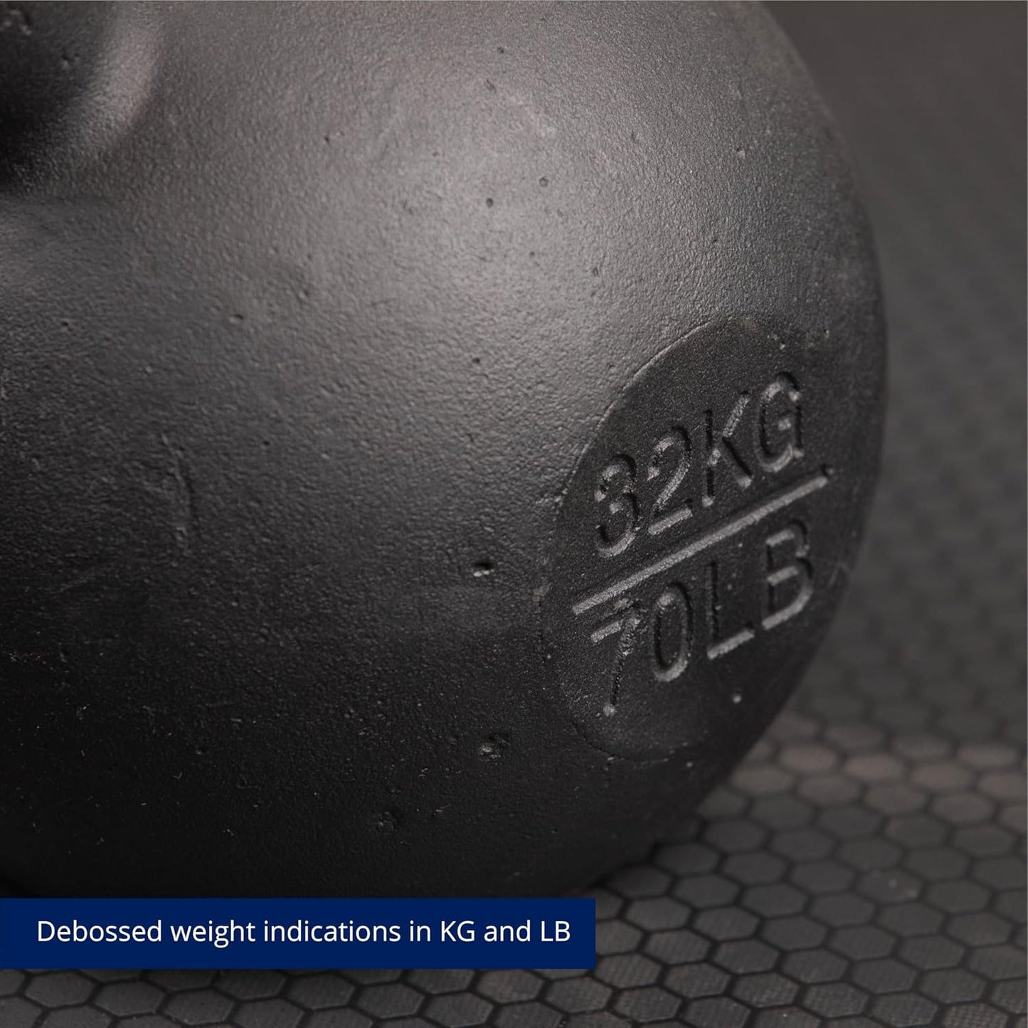 Titan Fitness Cast Iron Kettlebell, Single Piece Casting, KG and LB Markings, Full Body Workout