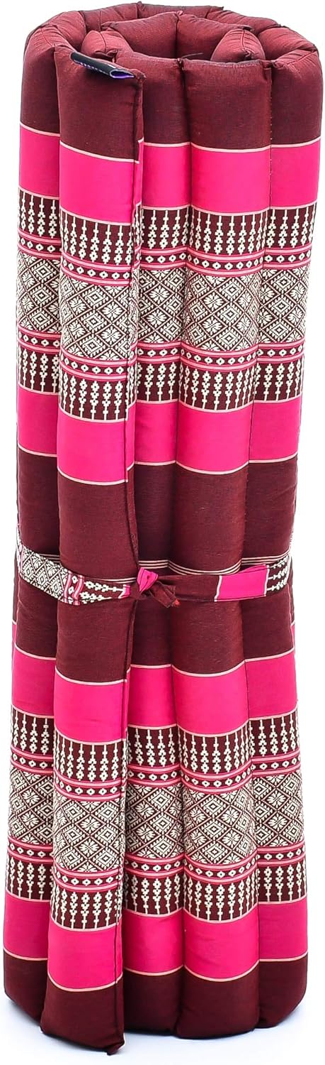 Leewadee Zabuton Seating Cushion – Square Floor Seat for Meditation Exercises, Light Yoga Mat Filled with Kapok