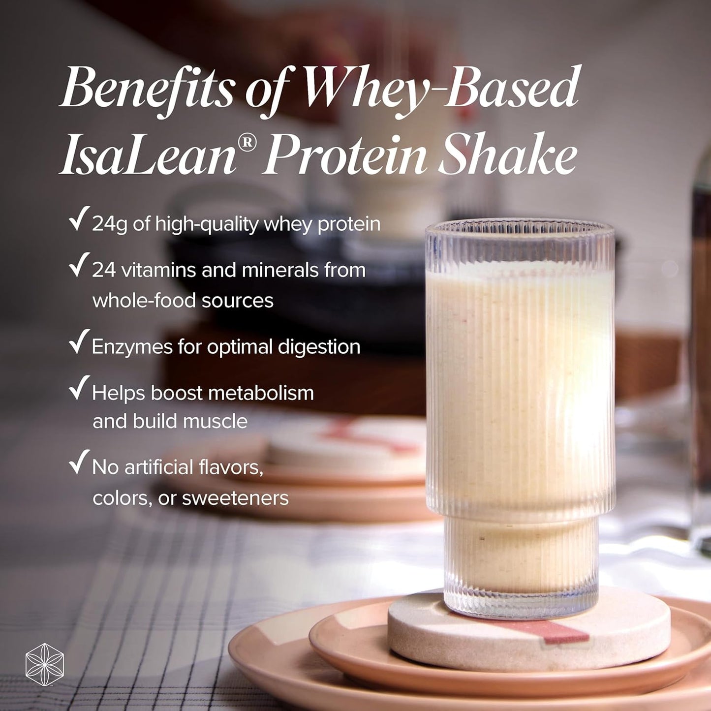 IsaLean Protein Shake Complete Superfood Meal Replacement for Maintaining Healthy Weight and Lean Muscle Growth with 24 Vitamins and Minerals-29.6 oz - 14 Meal Canister Natural Creamy Vanilla