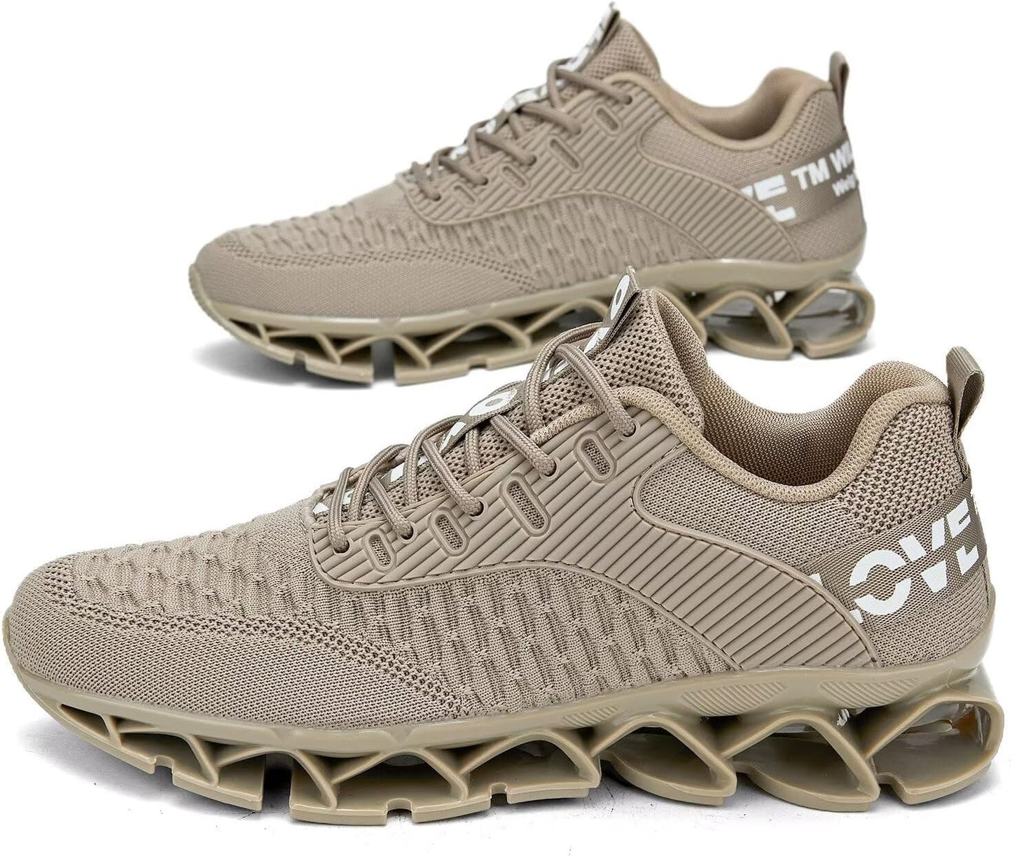 Vooncosir Men's Fashion Sneakers Breathable Mesh Running Shoes Blade Non Slip Soft Sole Casual Athletic Walking Shoes