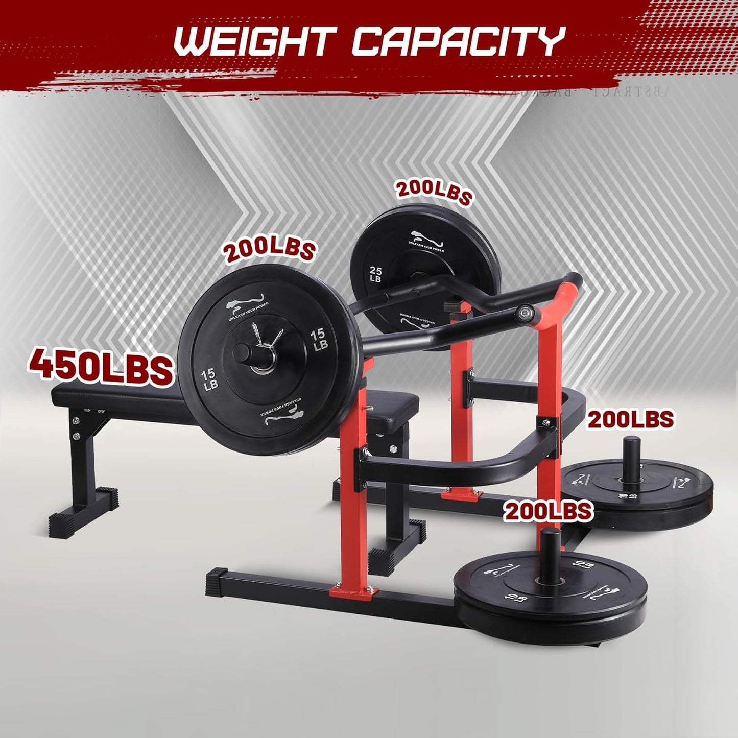 Chest Press Machine, Weight Bench Press Machine, Adjustable Flat Incline Bench with Independent Converging Arms, Multifunctional Bench Press Rack for Home Gym Equipment