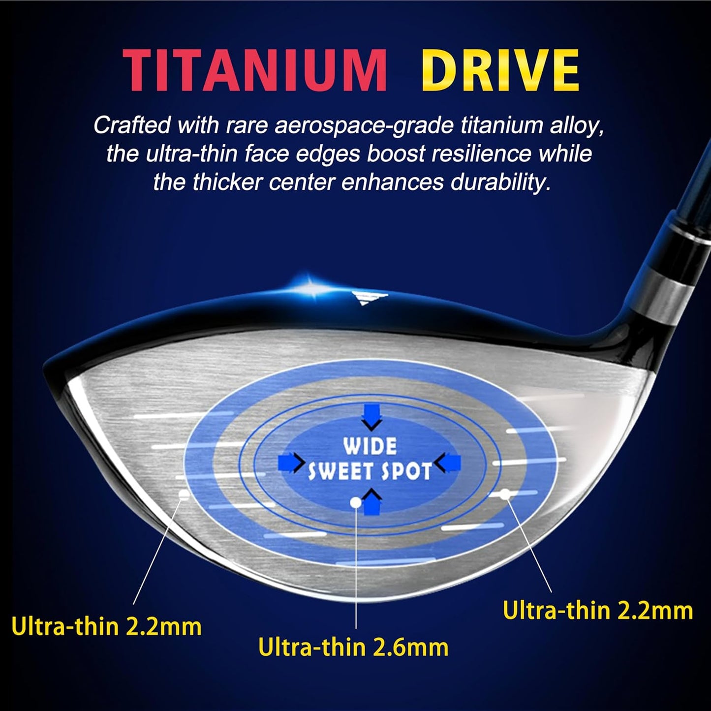 PGM Men's G Type Complete Golf Club Set - Titanium #1 Driver, Draw-Biased Hybrid, High-Strength Iron Set, High Forgiveness Putter, with Stand Bag