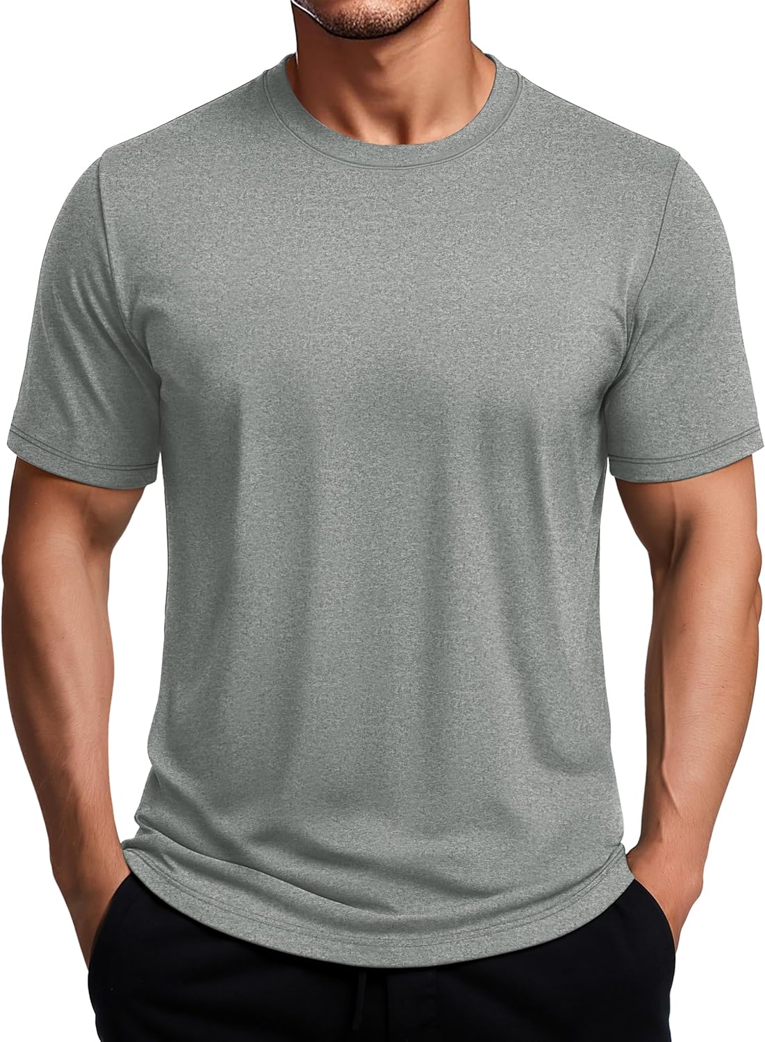 MAGCOMSEN Men's Dry Fit Workout Shirts Short Sleeve Tee Shirts Moisture Wicking Athletic Running Performence Tshirts