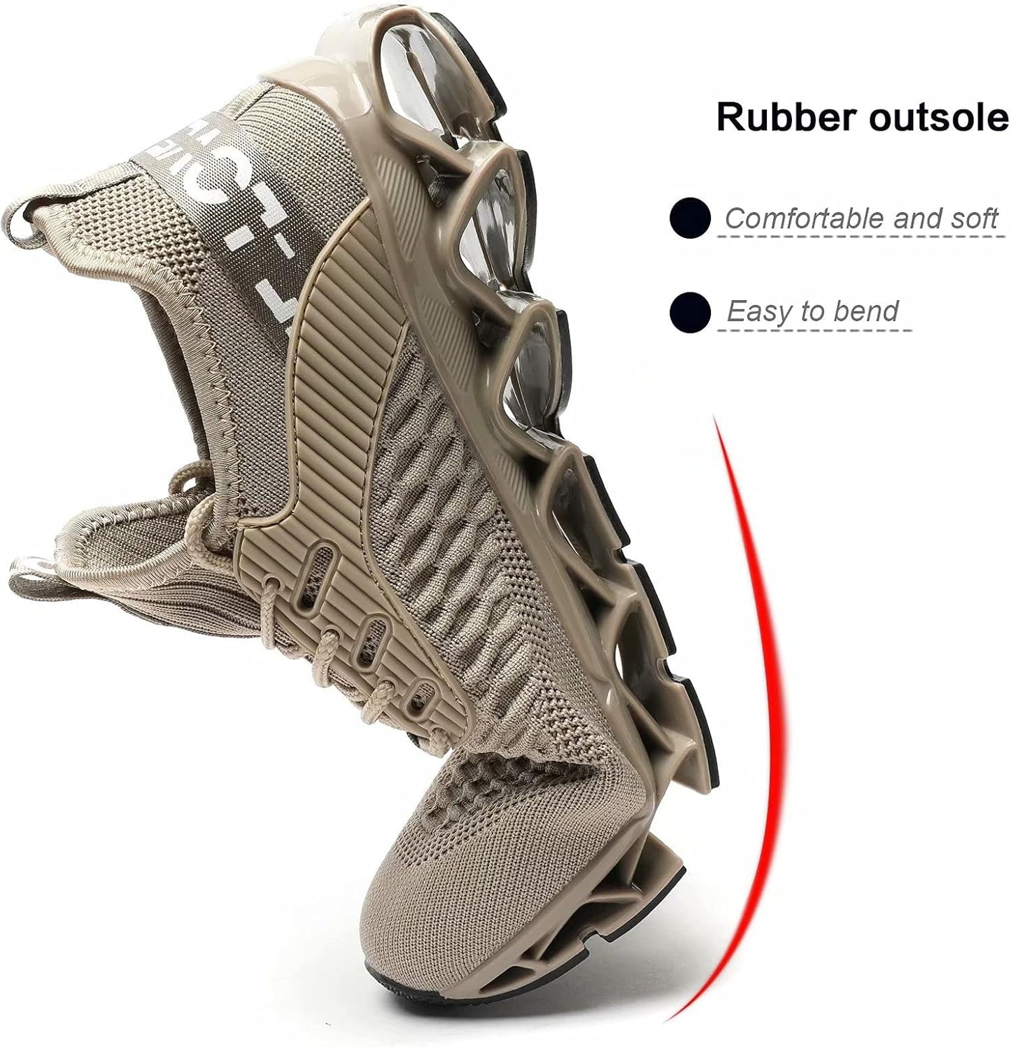 Men's Running Shoes Blade Tennis Walking Fashion Sneakers Breathable Non Slip Gym Sports Work Trainers