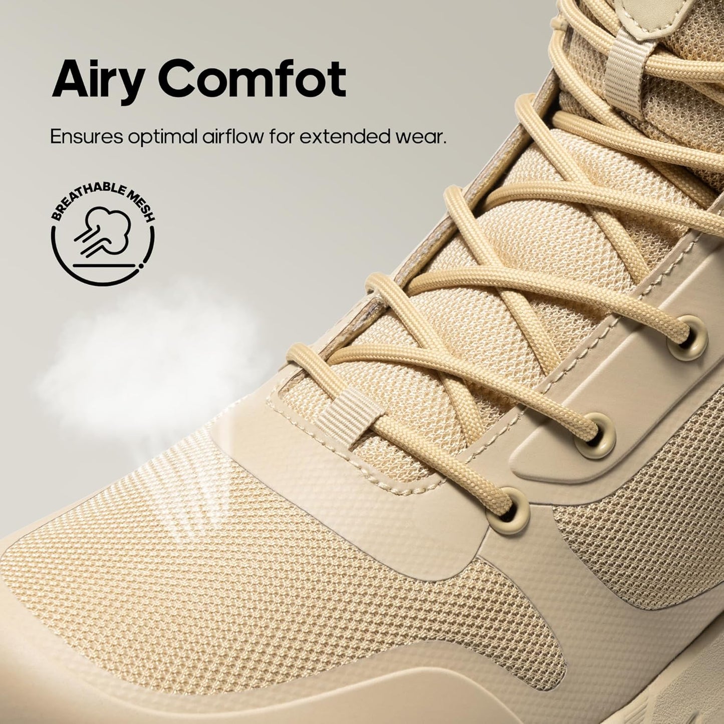 NORTIV 8 Men's Military Tactical Boot Lightweight Comfortable Boots for Work All Day Side Zipper Motorcycle Combat Hiking Boots Metrostrike(8-9 Inches)