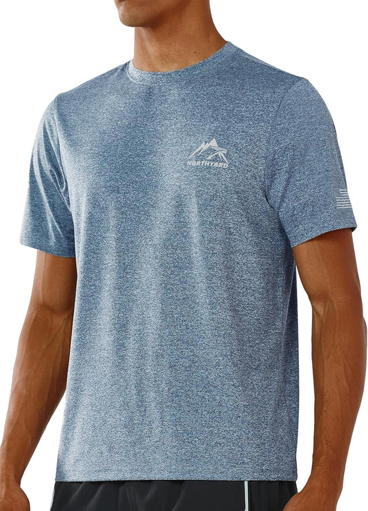 NORTHYARD Men's UPF 50+ Sun Protection Shirts Swim SPF UV Quick Dry Short Sleeve T-Shirts for Athletic Fishing Rash Guard