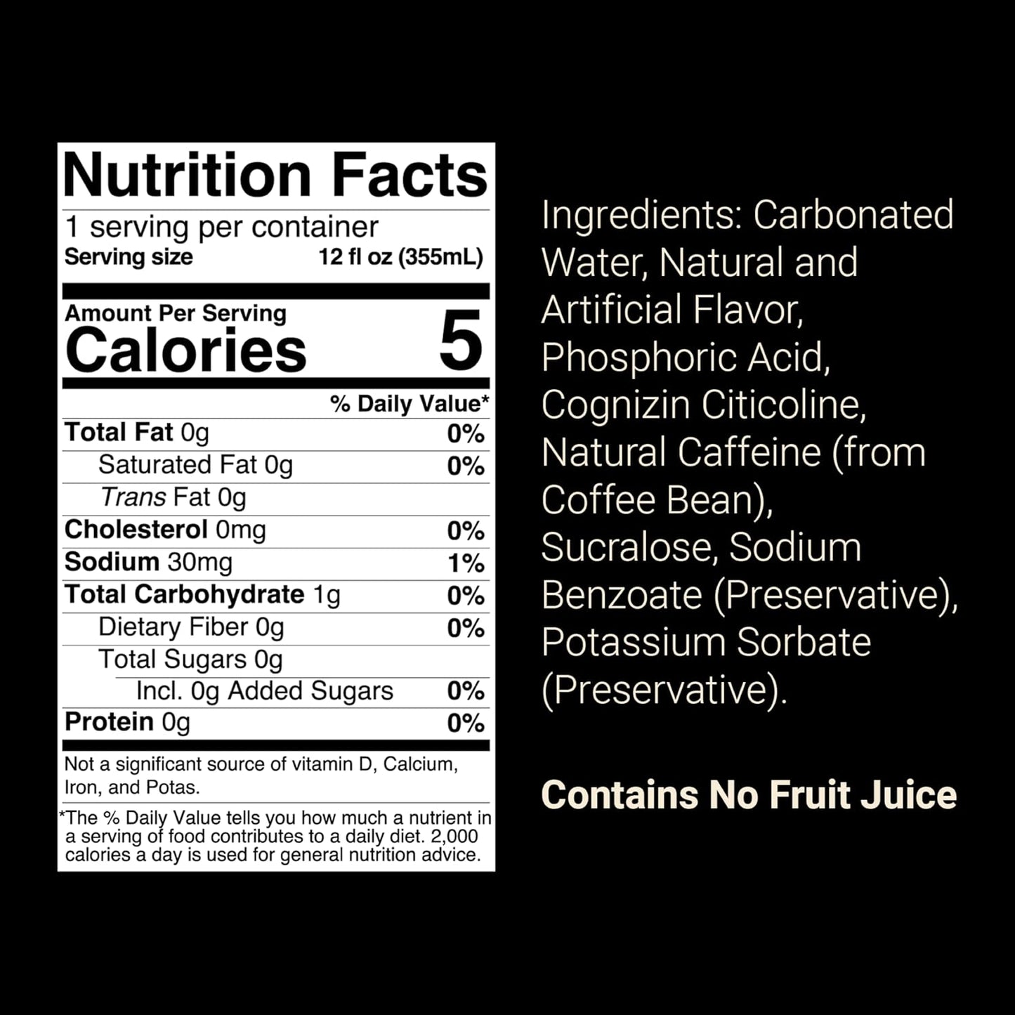 BUM Sugar-Free Energy Drink, Variety Pack - Lightly Carbonated & No Artificial Colors, Natural Caffeine & Citicoline for Energy & Focus, Brain Boost & Workout Sports Beverage - 12 oz, Pack of 12