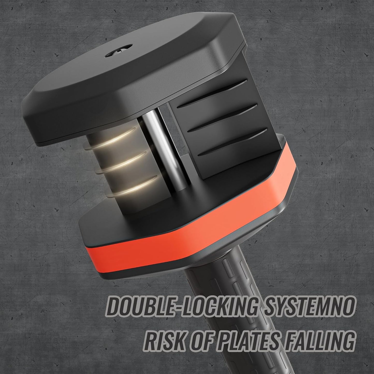 VEICK 25/55 lbs Adjustable Dumbbell with Anti-Slip Turning Handle, Fast Adjust Weight for Men Women, Exercise Equipment with Tray for Home Gym Full Body Workout Fitness