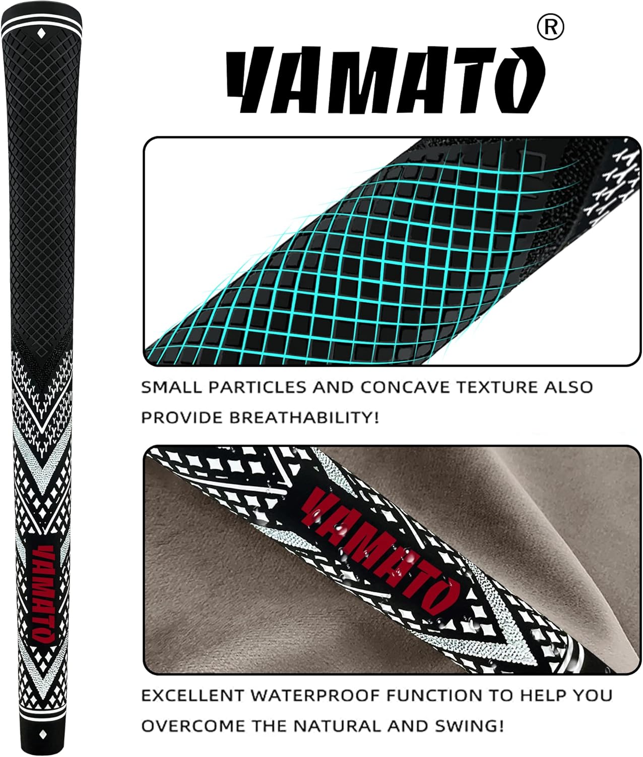 Yamato Innovative Golf Grips 13 Pack Midsize/Standardsize Golf Club Grips, All-Weather Firm Control And High Performance Grips Provides Superior Comfort And Responsiveness,4 colors Available