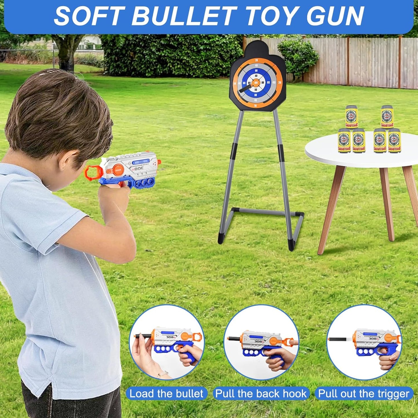 2 Pack Bow and Arrow Toy for Kids 3-8-12, LED Light Up Archery Set with Shooting Game Toy & Standing Target for Boys and Girls Age 5 6 7 8 9 10 11+, Indoor Outdoor Activity Toys for Birthday