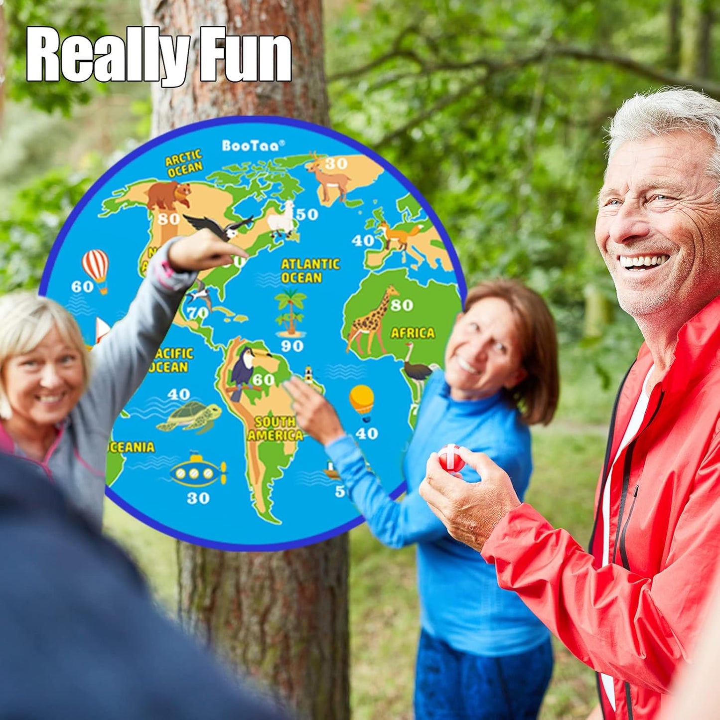 BooTaa 29" Large Dart Board for Kids, Kids Dart Board with Sticky Balls, Boys Toys, Indoor/Sport Outdoor Fun Party Play Game Toys, Birthday Gifts for 3 4 5 6 7 8 9 10 11 12 Year Old Boys Girls