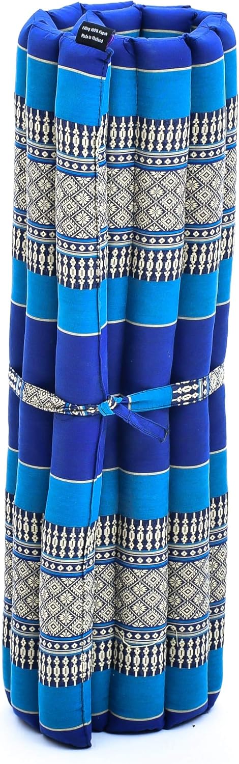 Leewadee Zabuton Seating Cushion – Square Floor Seat for Meditation Exercises, Light Yoga Mat Filled with Kapok