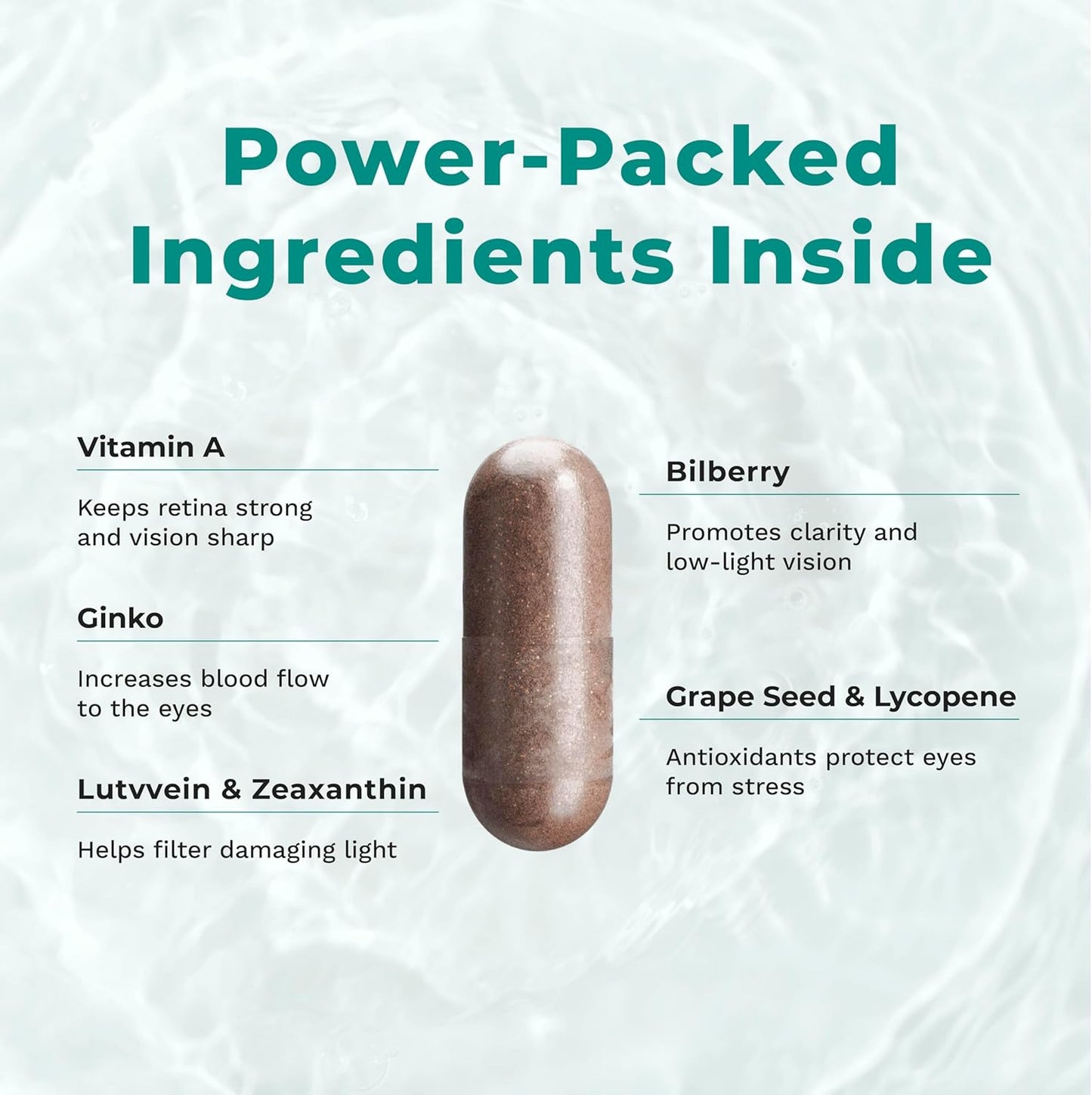 Visibili-T - Vitamin Supplement for Eye Health & Vision Support - Carrot Root, Chromium, Bilberry, Ginkgo Biloba, Grape Seed Extract, Lycopene, Vitamin A, Lutein & Zeaxanthin - 60 Capsules