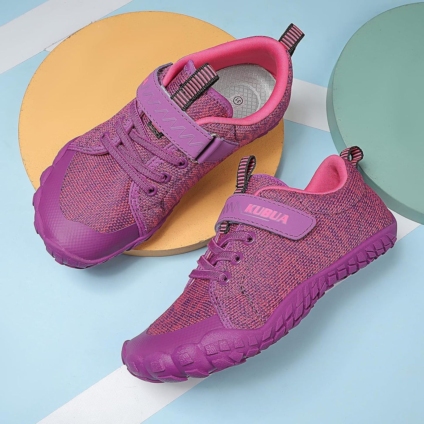 KUBUA Kids Barefoot Shoes Boys Girls Sneakers Naturally Splay Shoes Toddler Little Big Kid