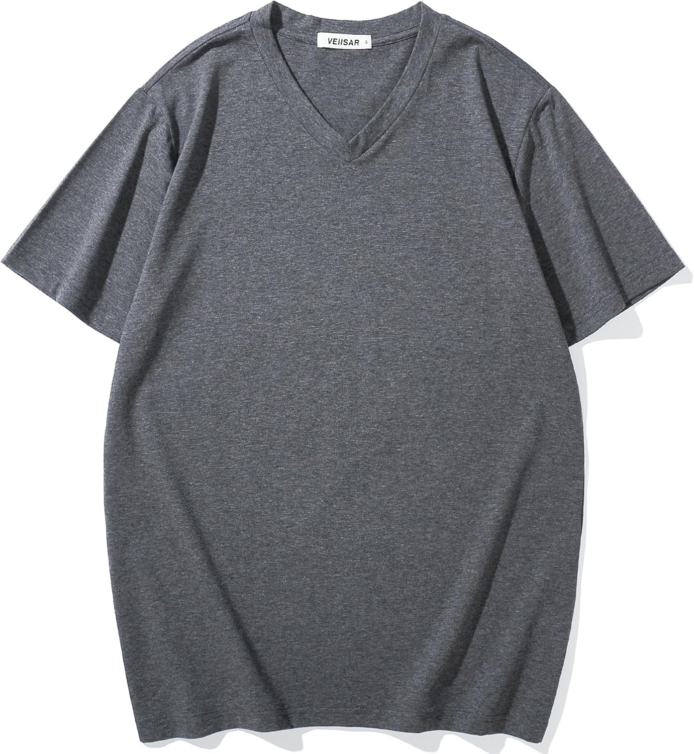 VEIISAR Premium V Neck T Shirts for Men - Modern Fitted Tees Vneck Undershirts