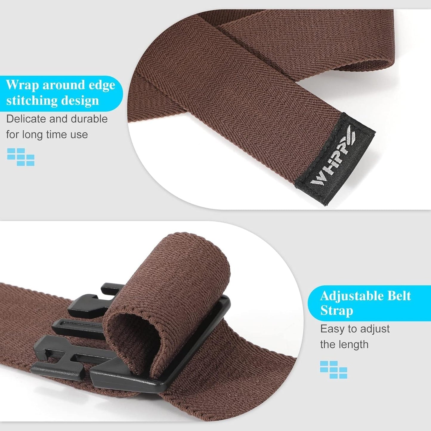 WHIPPY Mens Elastic Stretch Belt Unisex Adventure Web Belt for Women Men with Non-Metal Buckle Adjustable Belts