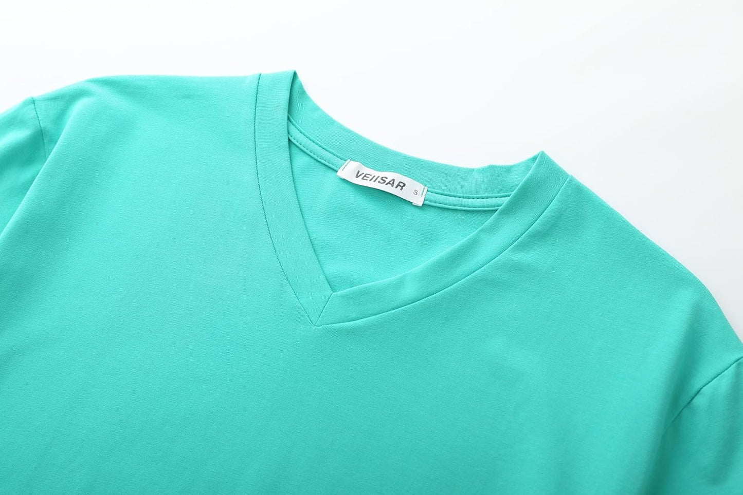 VEIISAR Premium V Neck T Shirts for Men - Modern Fitted Tees Vneck Undershirts