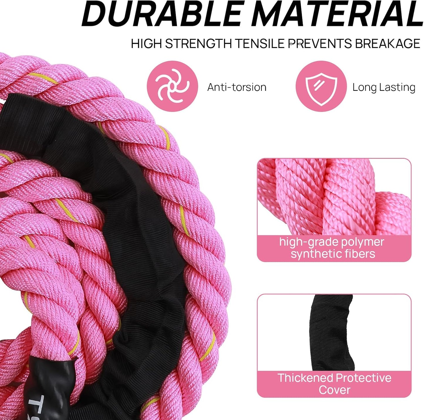 Weighted Jump Rope for Fitness – Heavy Skipping Rope for Women & Adults, Ideal for Home Gym Workouts, Strength Training, Weight Loss, and Boxing