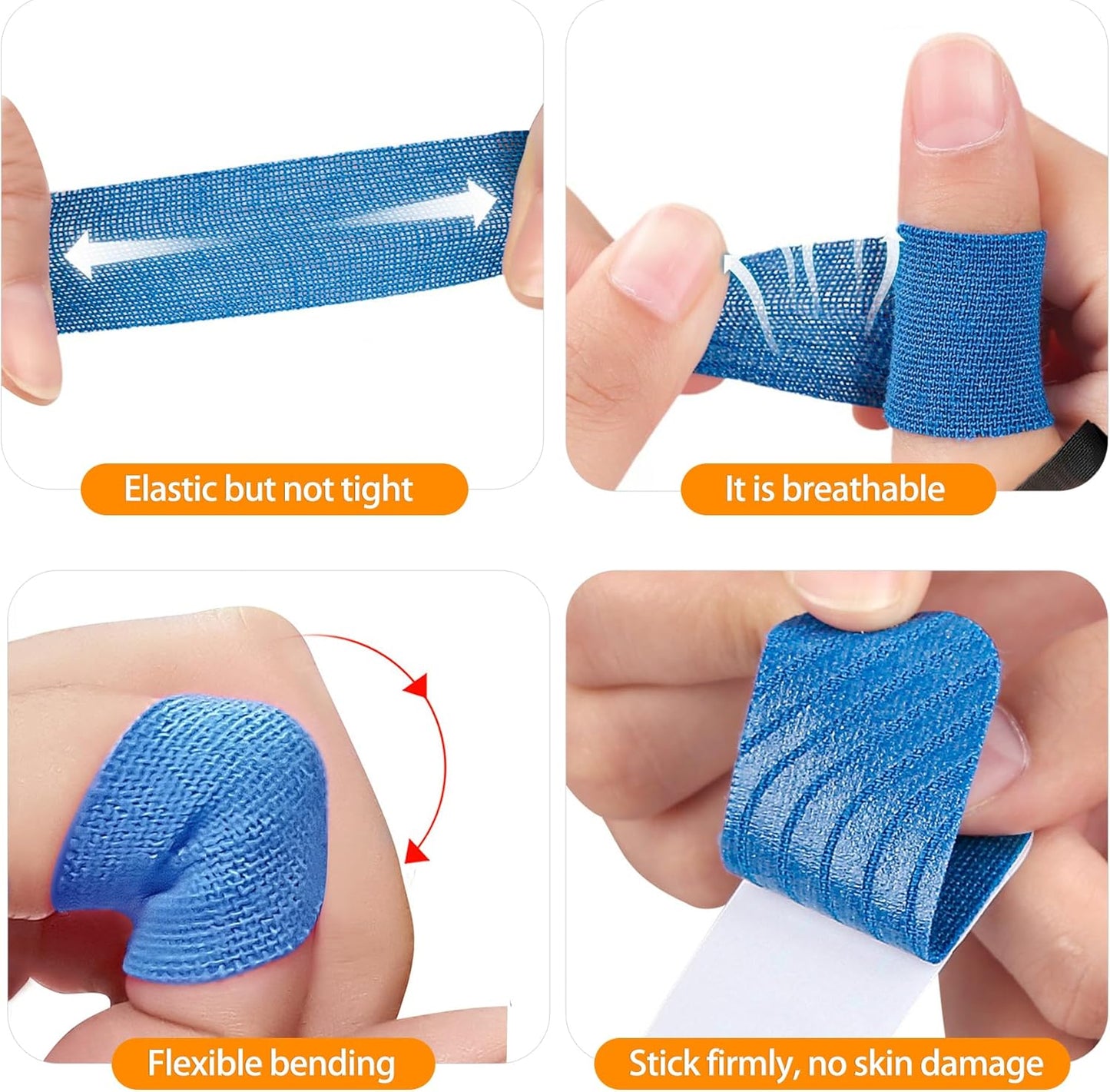 CougZed 120PCS Bowling Finger Tape Set, Premium Bowling Thumb Tape & Bowling Tape for Fingers, Essential Accessories for Men & Women Bowlers, Durable Sport Workout Support (Blue)