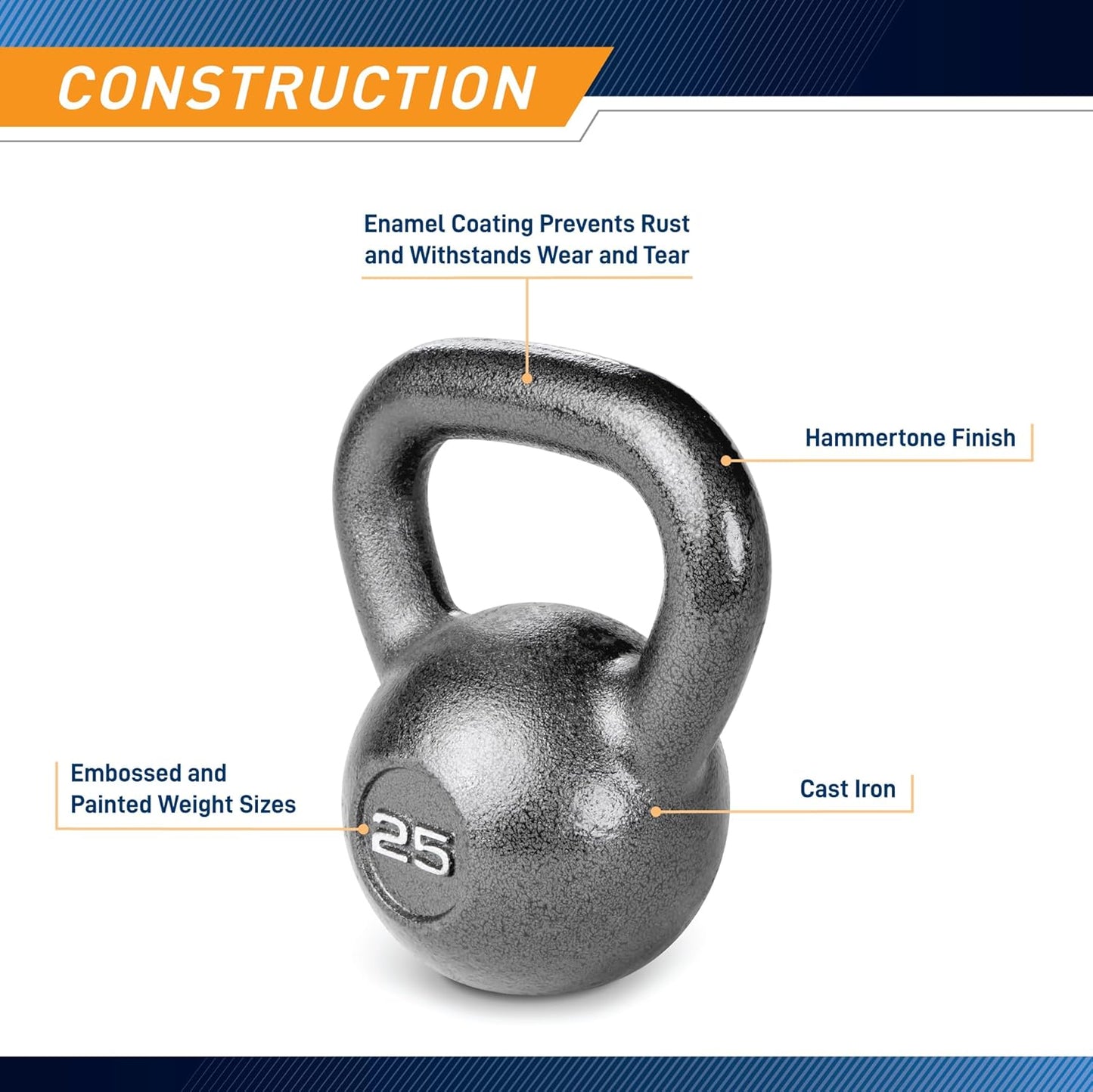 Marcy Hammertone Kettle Bells - 10 to 55 lbs. HKB Workout Weights