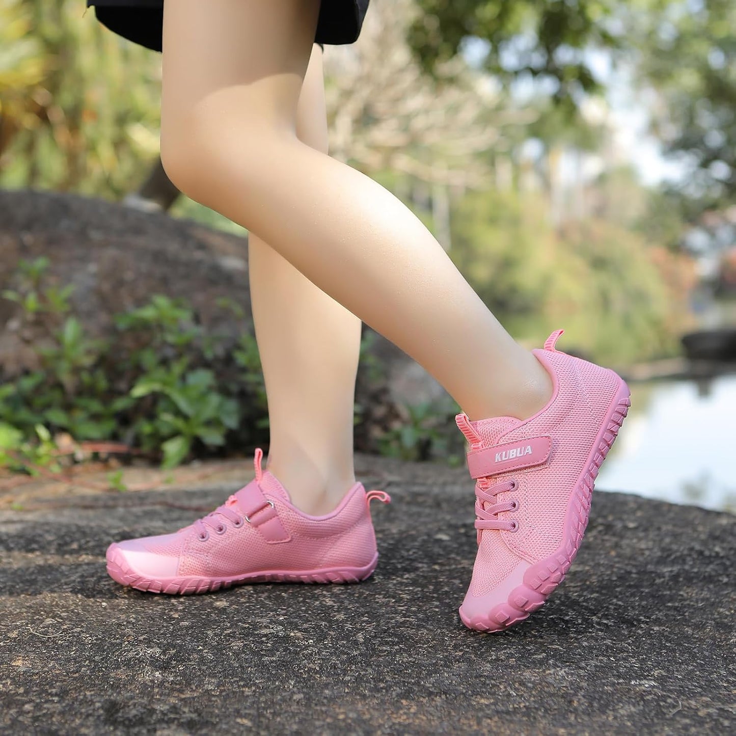 KUBUA Kids Barefoot Shoes Boys Girls Sneakers Naturally Splay Shoes Toddler Little Big Kid