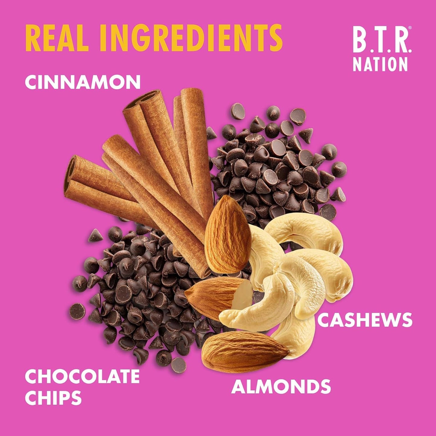 B.T.R. Nation Superfood Keto Protein Bars, Plant Based Vegan - Chocolate Lover's Super Pack | 24 Pack | Low Carb Food, Low Calorie, Gluten Free, No Sugar Alcohols, Boosted with Superfoods