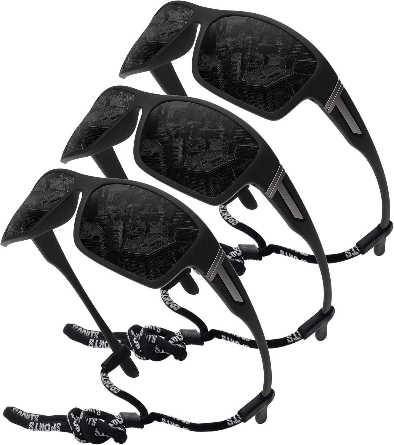 STORYCOAST Polarized Sports Sunglasses for Men Women Unbreakable Frame Cycling Fishing Driving