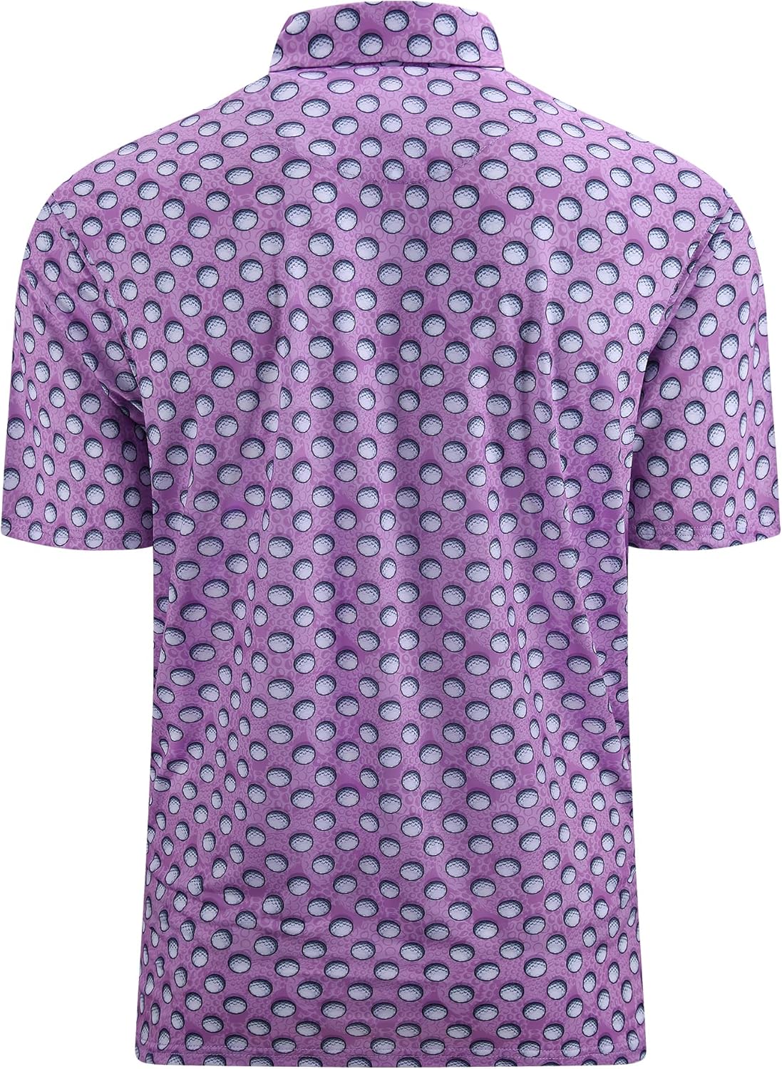 Damipow Premium Golf Shirts for Men Dry Fit Performance Polo Short Sleeve Collared Shirt