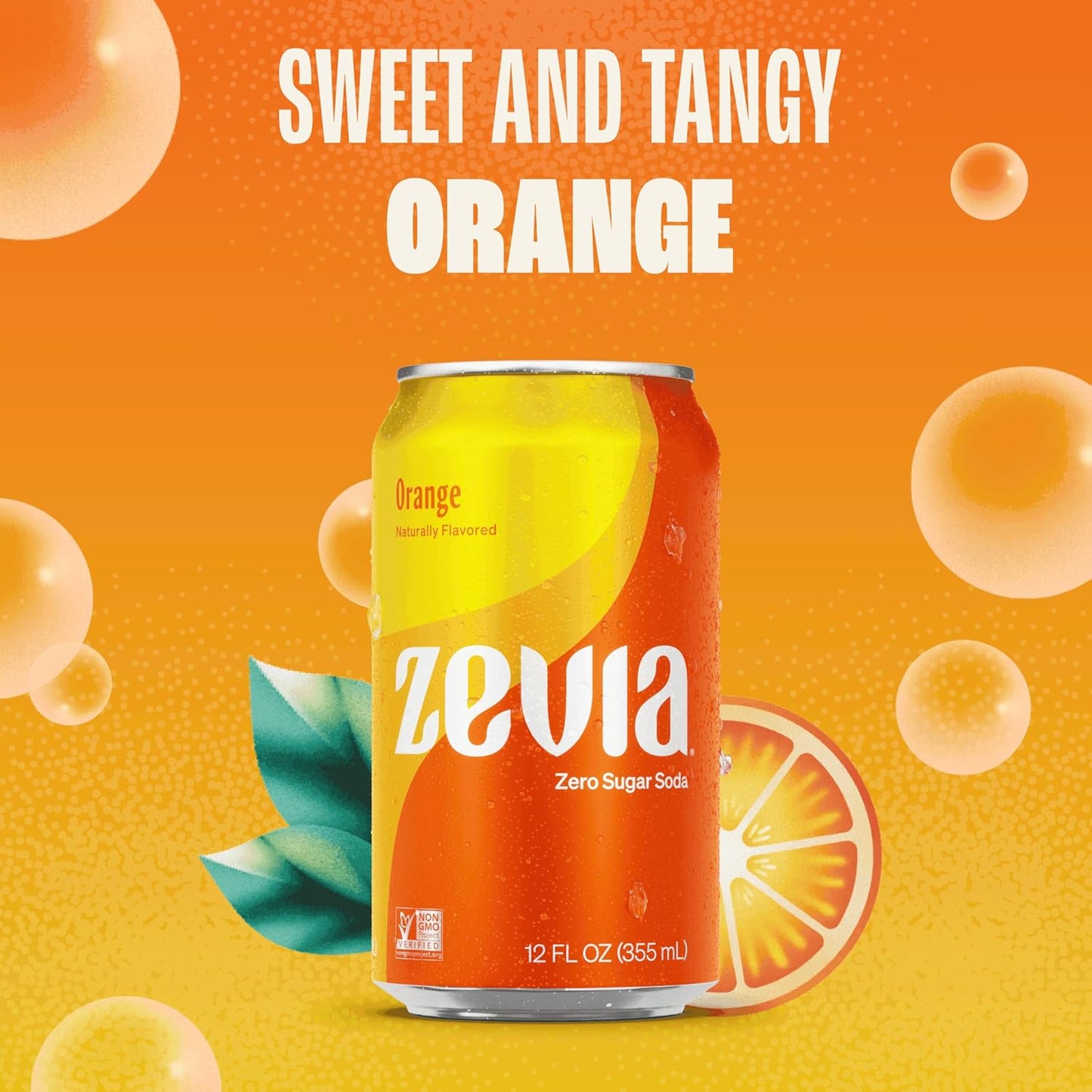 Zevia Zero Sugar Soda, Fruity Variety Pack, 12 oz Cans (24-Pack) – Naturally Sweetened, Zero Calorie Sugar Free Soda - Non-GMO Project Verified, Gluten-Free, Vegan