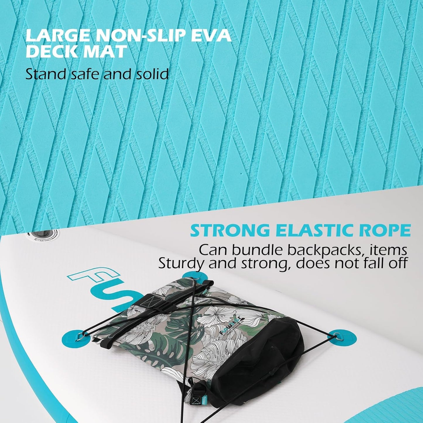 FunWater Inflatable Ultra-Light Stand Up Paddle Board for All Skill Levels with Premium SUP Paddleboard Accessories,Non-Slip Comfort Deck for Youth & Adults