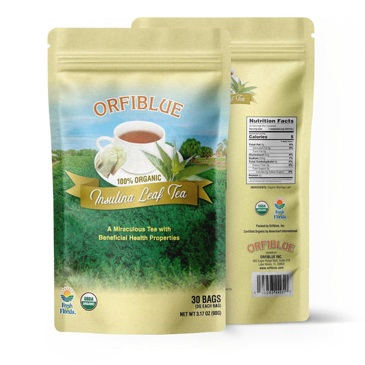 100% Organic Insulina Leaf Tea bags | Organic Herbal Teas | Premium Quality & Flavorful Blends - 0 Sugars, 0 Carbs, 0 Fats, 1% Sodium (25mg) | Rich in Vitamins - Detox, Immunity, Wellness & More
