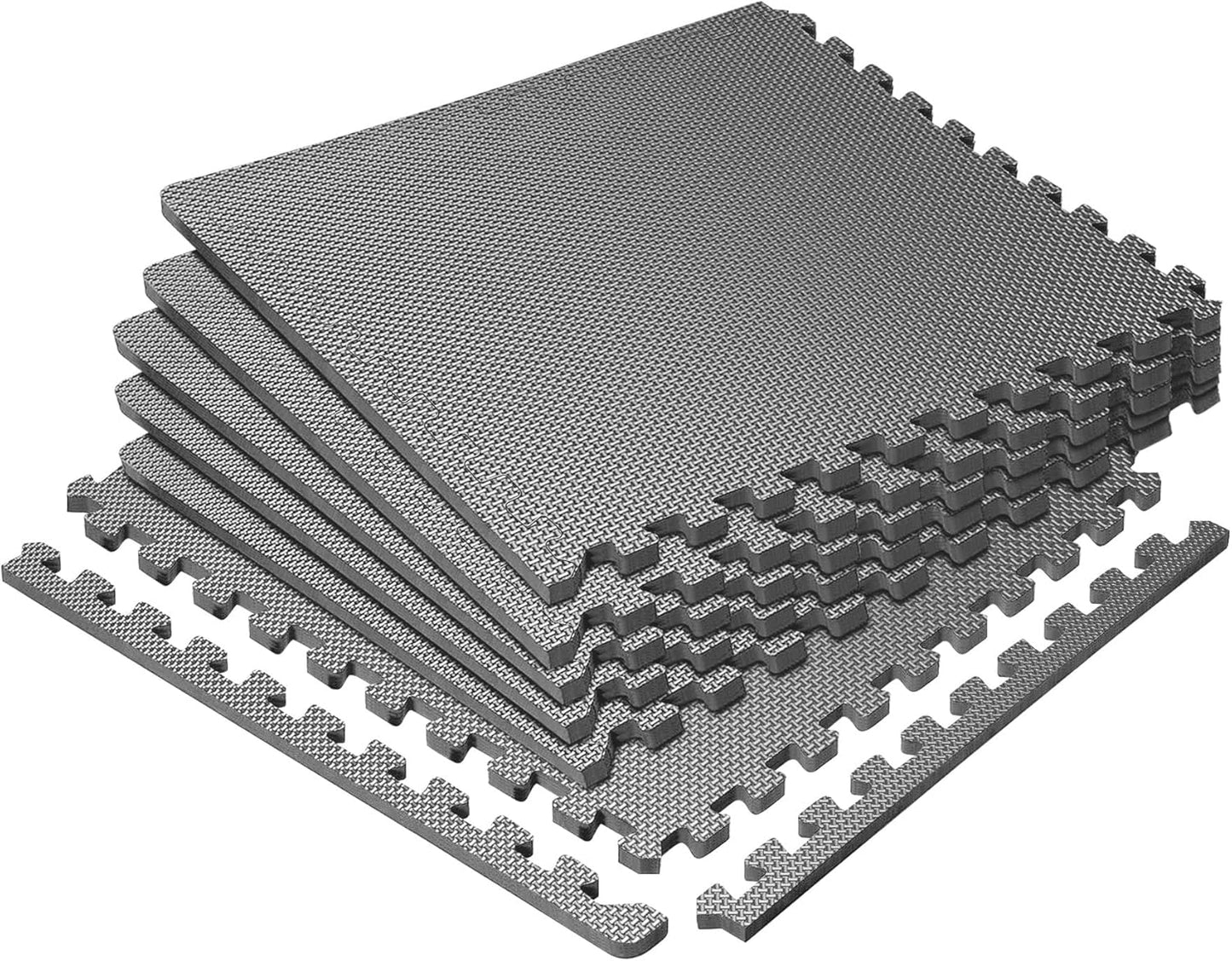 Hulkfit Puzzle Exercise Mat with EVA Foam Mat Interlocking Floor Tiles for Home Gym Mats Flooring for Garage Floor Padding for Kids Exercise Equipment Mats