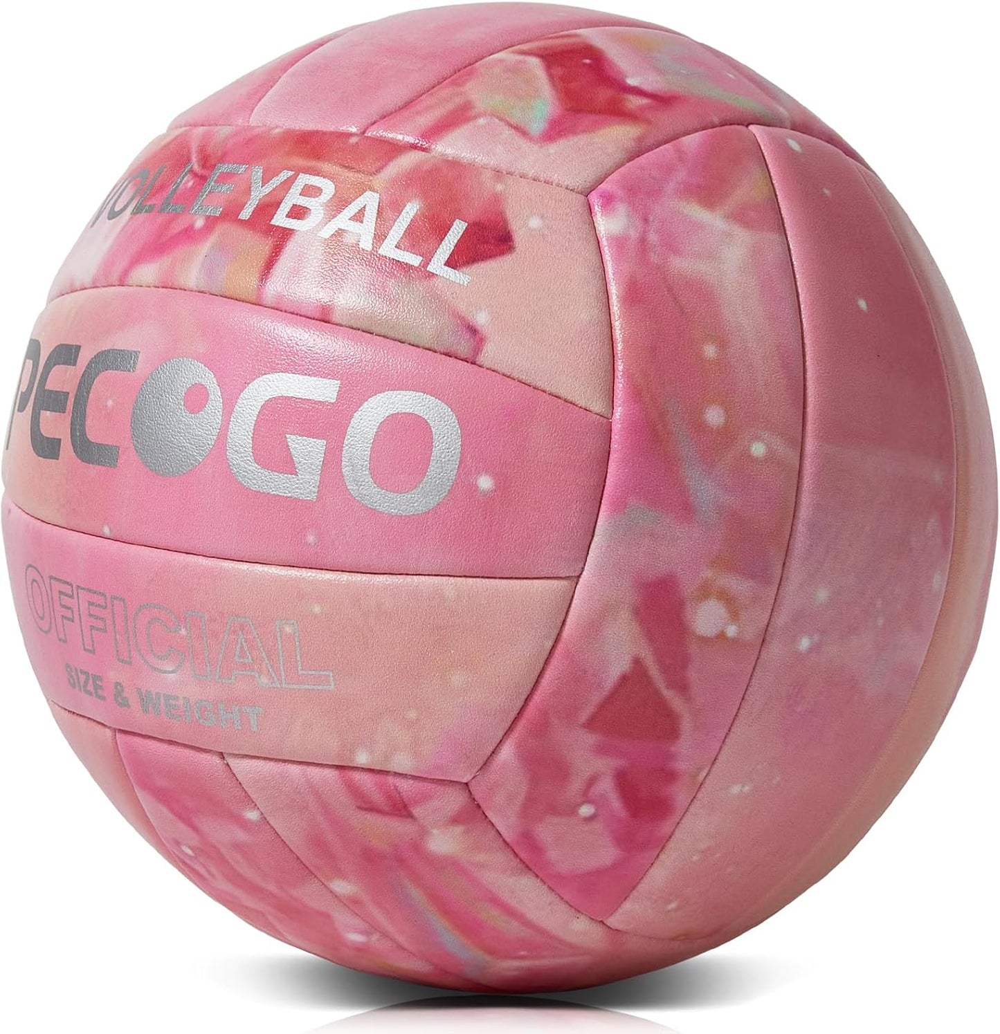 Volleyball Size 5 PU Leather Soft Indoor Outdoor Volleyballs Sports Training Game Play Ball for Beginner, Teenager, Adult, 8.2