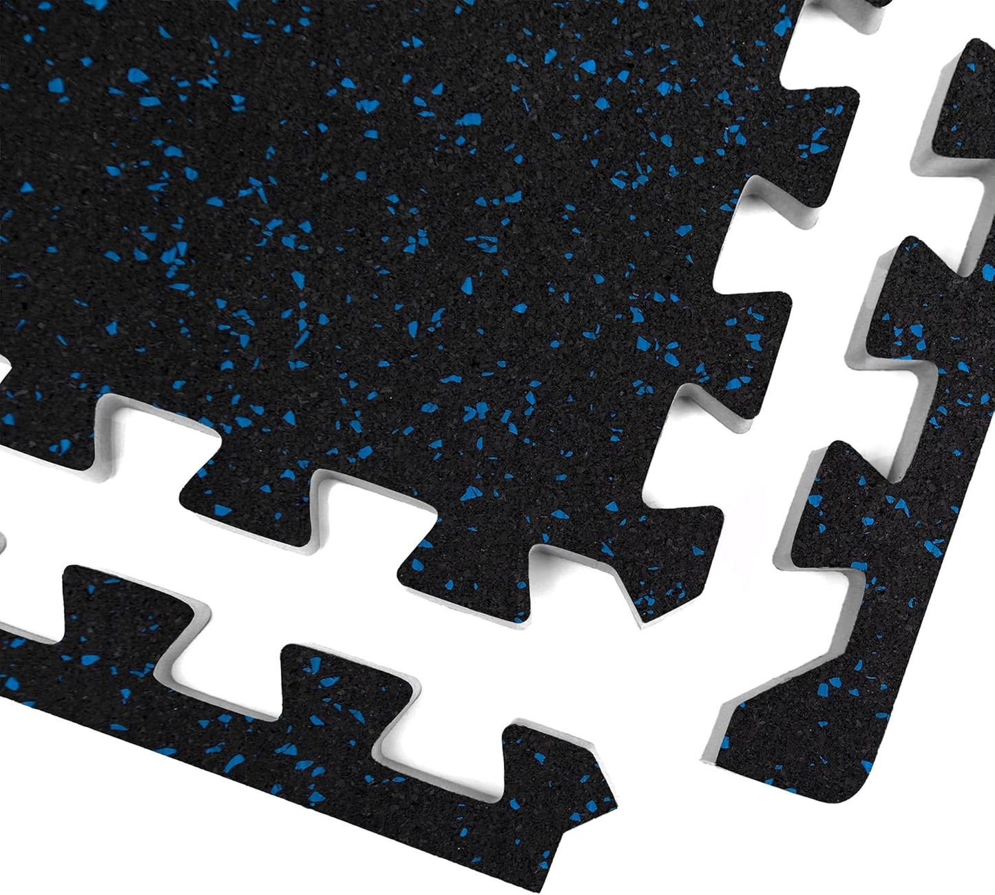 IncStores Impact Foam Rubber Floor Tiles, Interlocking Home Gym Floor Matts for Weight & Workout Equipment Room Padding, 2'x2' Tiles