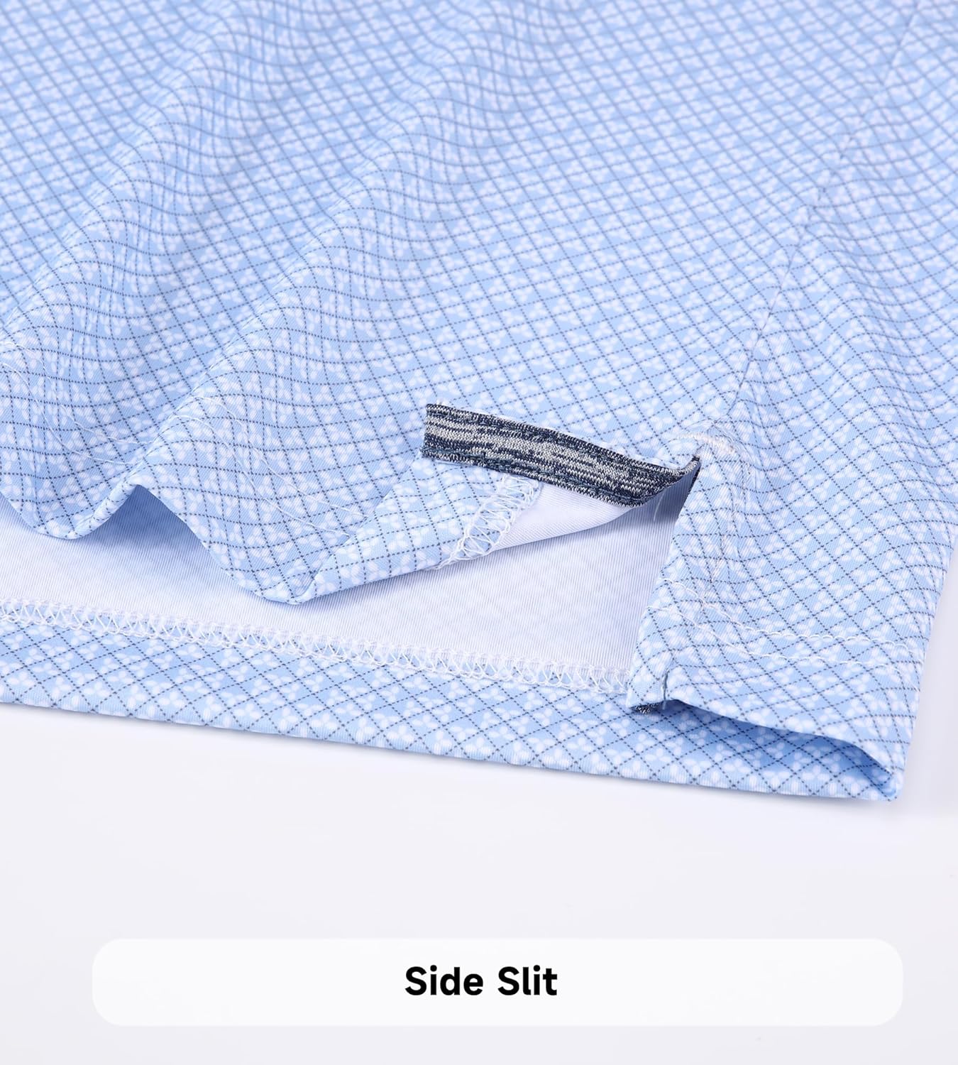 SAMERM Mens Golf Shirts Short Sleeve Dry Fit Performance Moisture Wicking Print Sport Polo Shirts for Men Casual