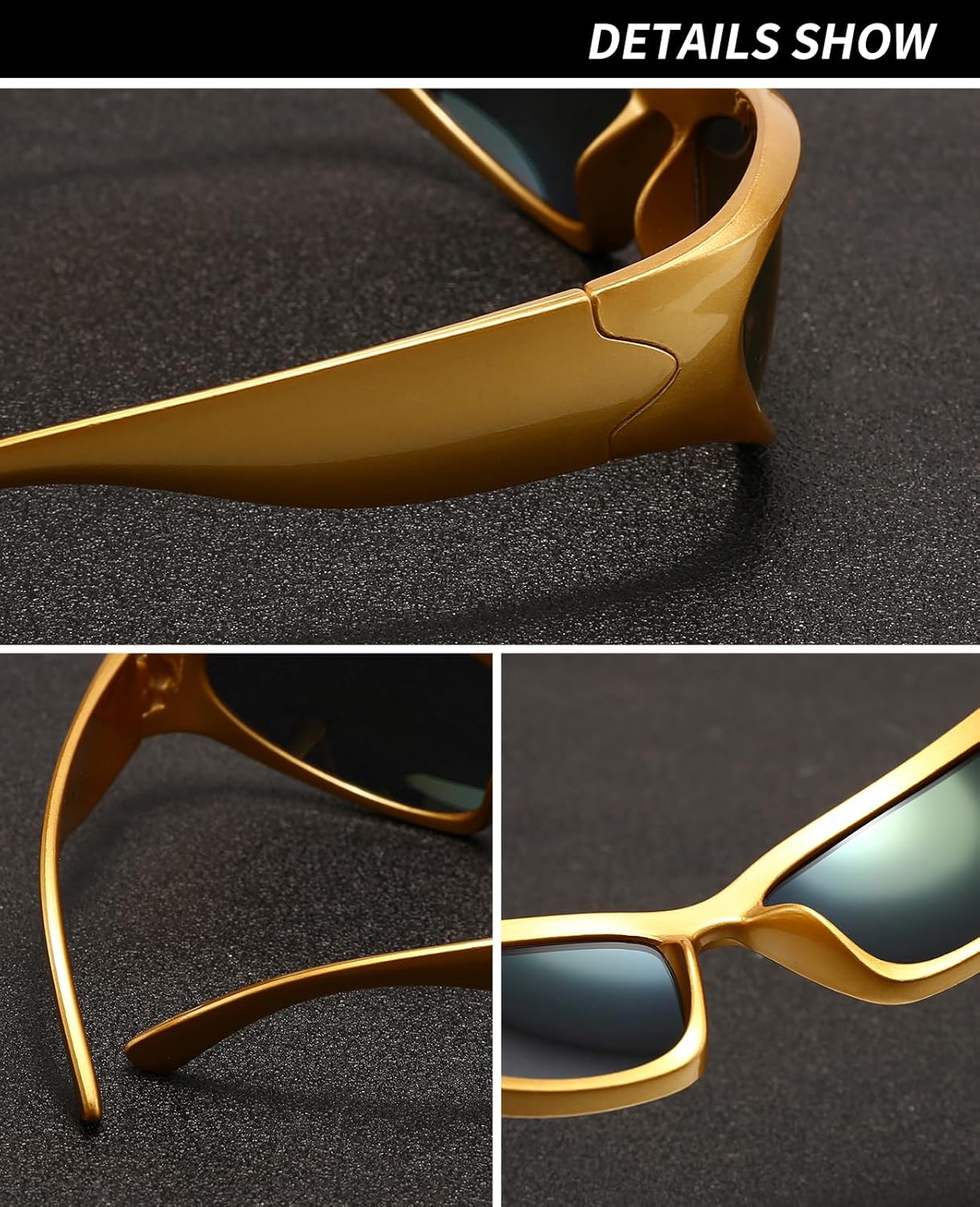 SOAR&EAGLE Y2K 3Pack Polarized sunglasses Wrap Around Men's Women's sunglasses Fashion Sport Shades Sun Glasses