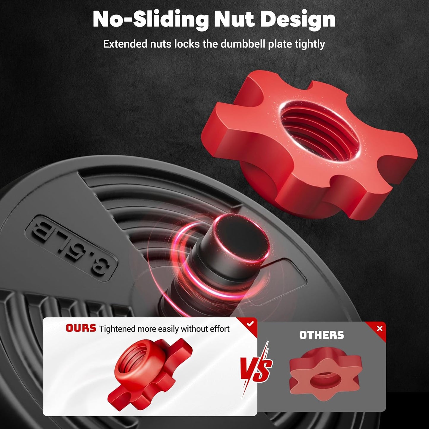 Adjustable Dumbbells, 55/77LBS Free Weight Set, 4 in 1 Dumbbell Set Used as Barbell, Kellebell, Push Up Stand, Fitness Exercise for Home Gym Suitable Men/Women