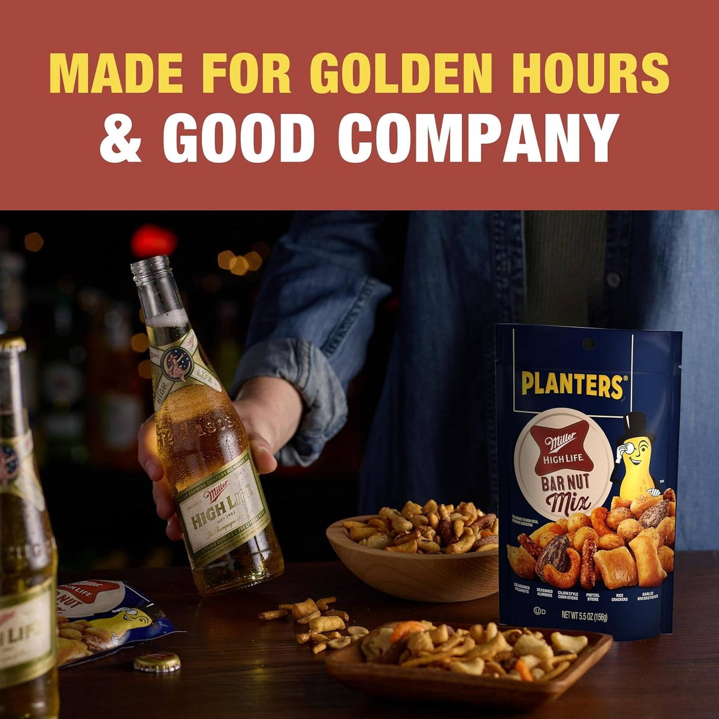 PLANTERS Trail Mix Miller High Life Bar Nut Mix, 5.5 OZ