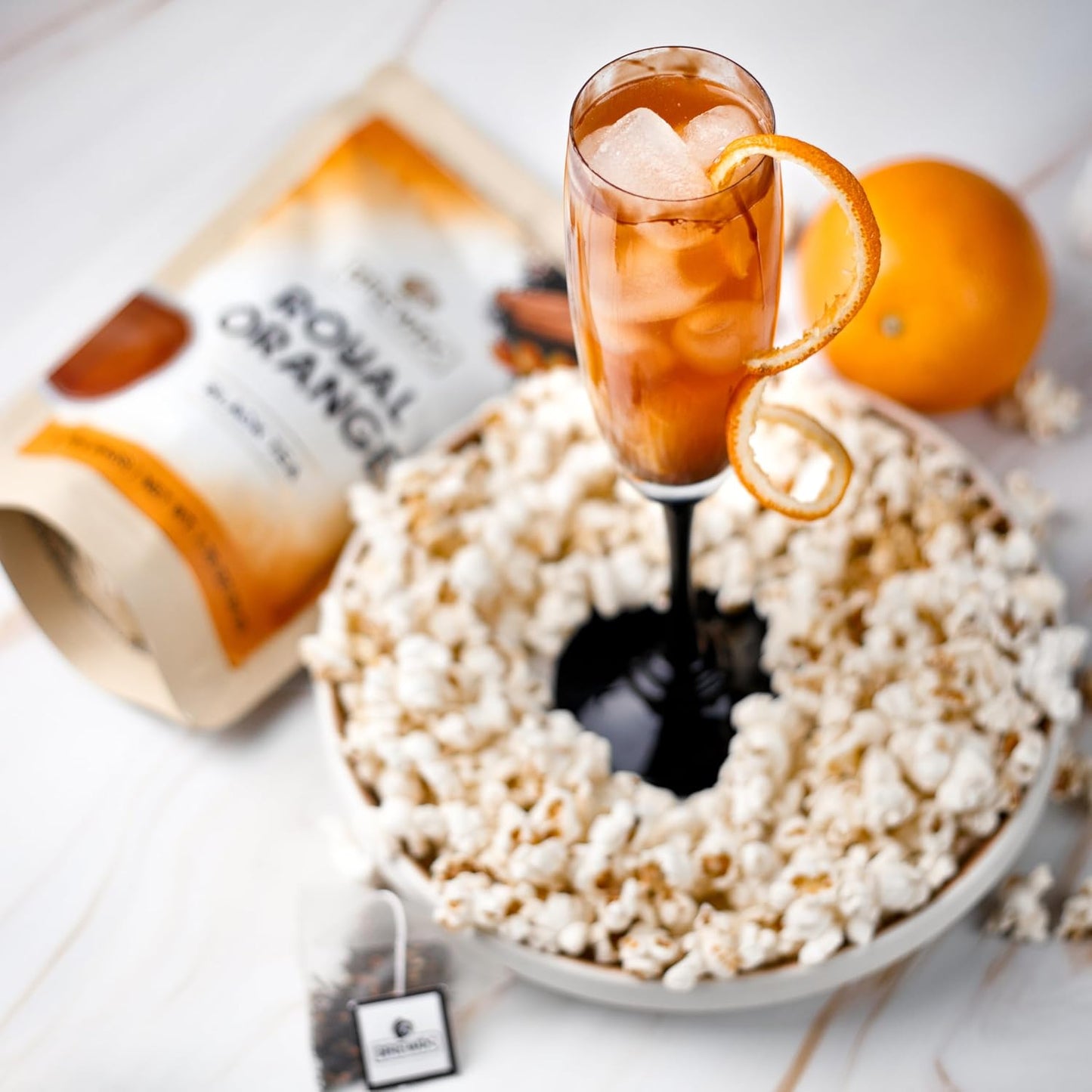 BREWIX, Royal Orange Spice Black Tea (25 Pyramid Tea Bags) | Premium Caffeinated Blend with Zesty Orange & Warming Spices | Warming Winter Blend Perfect for the Holidays | Iced Tea Bags | Sugar-Free