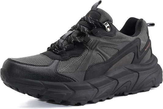 EARLDE Men's Waterproof Hiking Shoes | Trekking Outdoor Sneaker | Lightweight Non-Slip Soles
