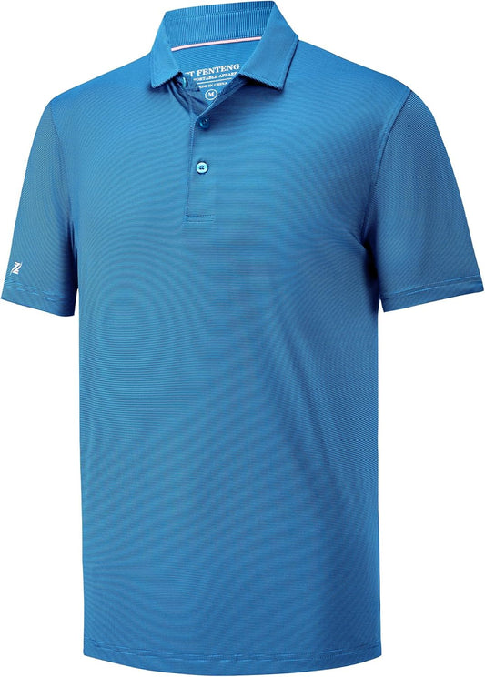 Mens Polo Shirts Short Casual Solid Stylish Dry Fit Performance Designed Collared Golf Polo Shirts for Men