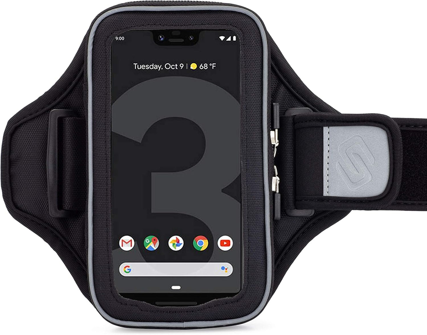 Sporteer Velocity V8 Running Armband - Compatible with iPhone 16 Pro Max, 16 Plus, 15/14 Pro Max, 16/15/14 Pro, iPhone 16/15/14, Galaxy S24+, S23 Plus, Pixel, & Many More Cell Phones - FITS Cases