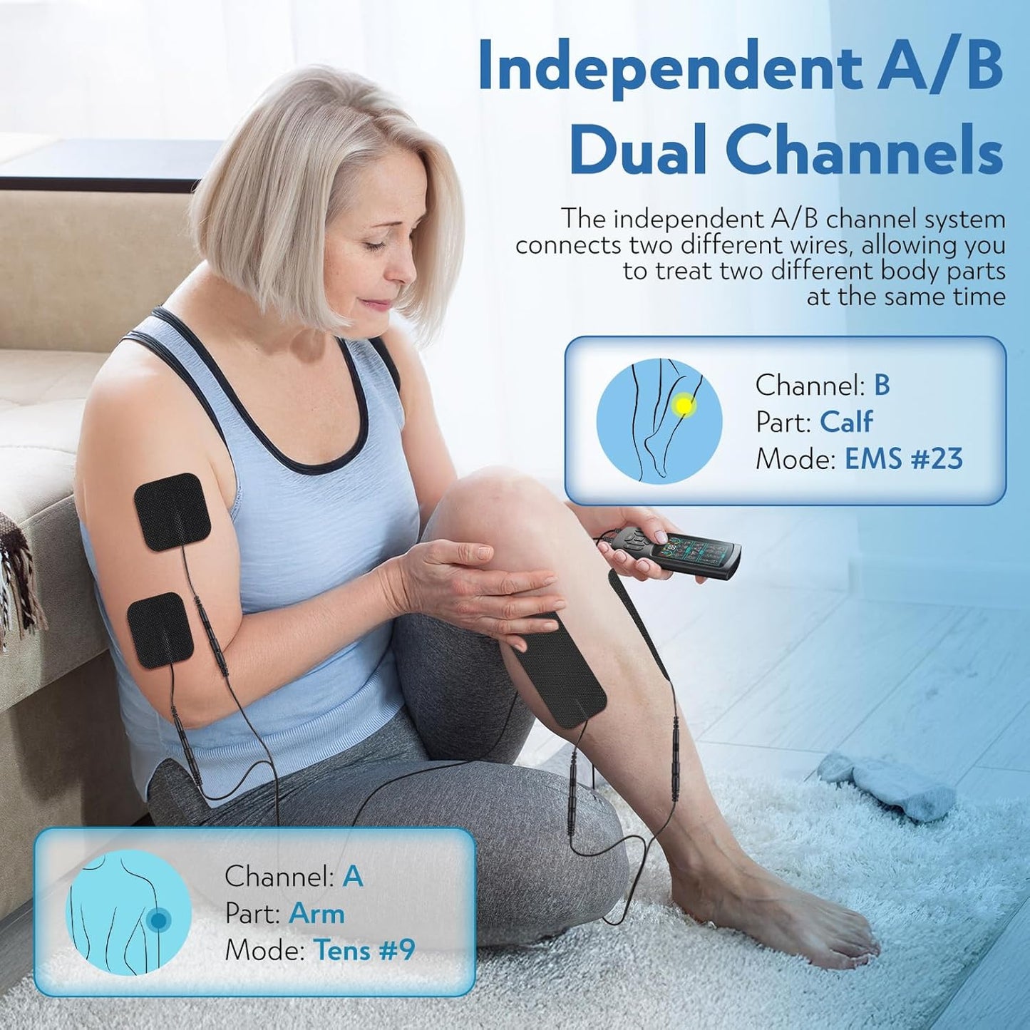TENS Unit EMS Muscle Stimulator with 28 Modes, Dual Channel Muscle Stimulator Machine with 8PCS Electrode Pads, TENS Machine for Muscles, Shoulder, Neck, Back, New Upgraded Color Screen
