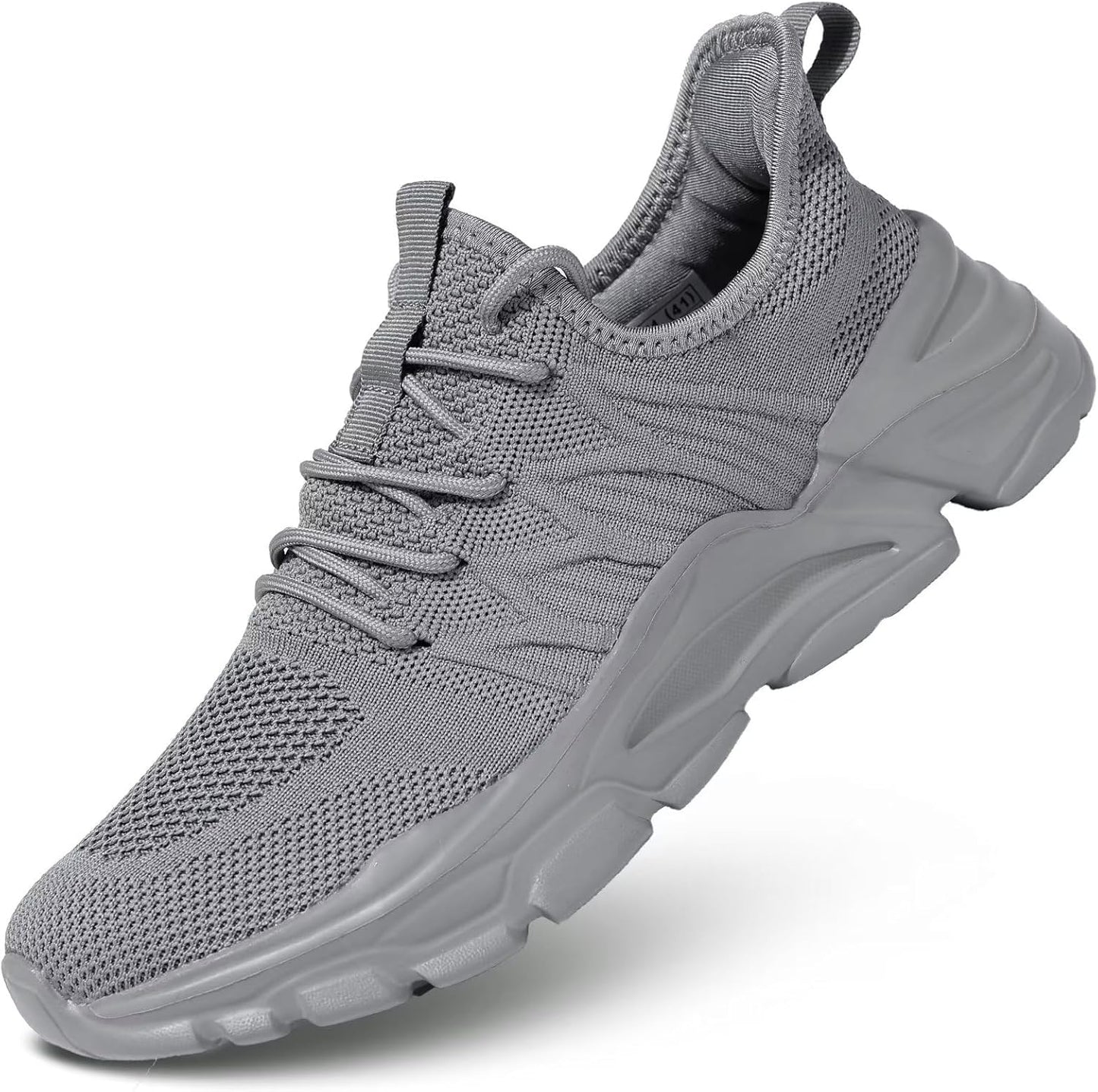 Mens Slip On Running Shoes Athletic Walking Trainers Lightweight Breathable Mesh Tennis Sneakers