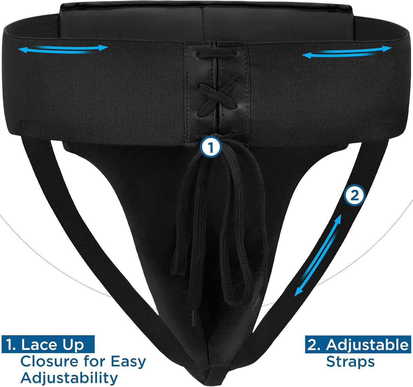 RDX Groin Protector for Boxing, Muay Thai, Kickboxing and MMA Training, Maya Hide Leather Abdo Gear for Martial Arts , SATRA Approved Abdominal Guard for Karate and Taekwondo