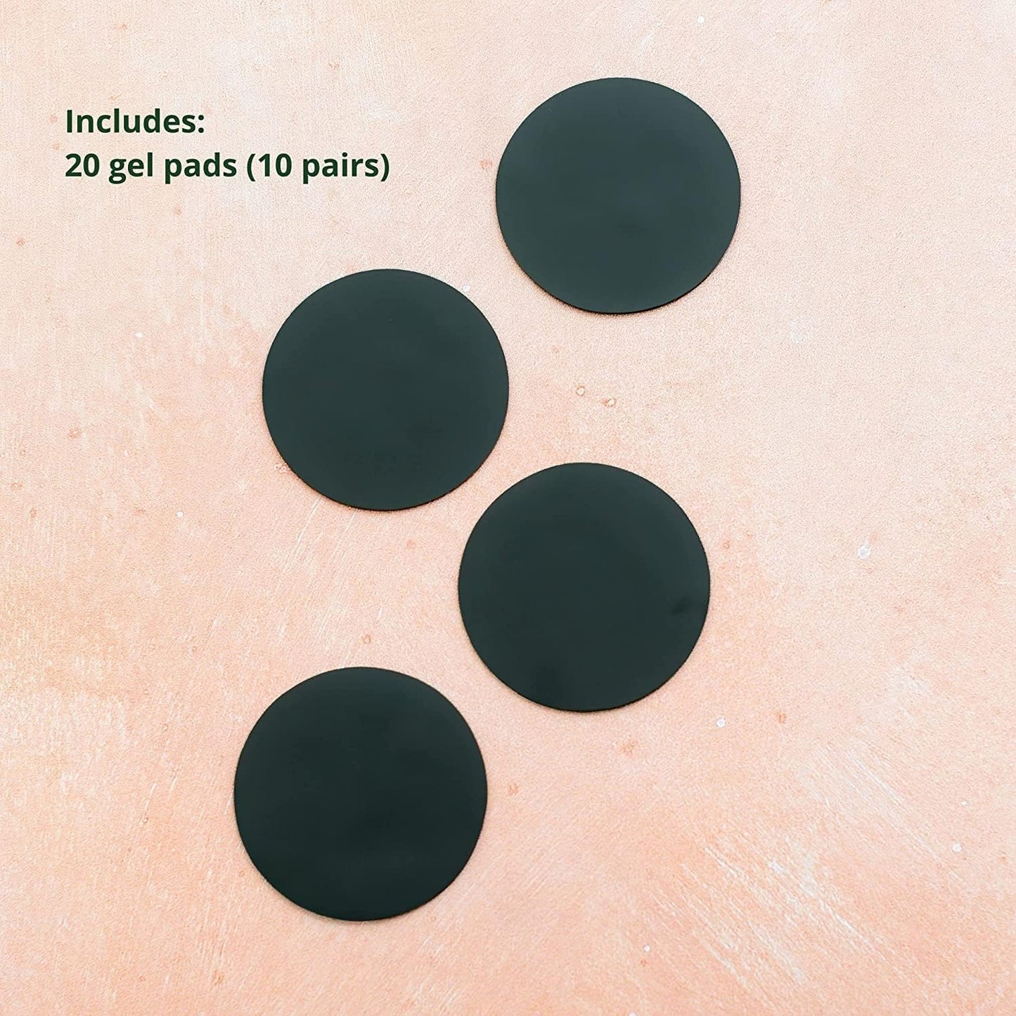 Pixie Pulse Replacement Pads - Replacement Gel Pads for Menstrual Cramps Unit - Pack of 20 (10 Pairs)