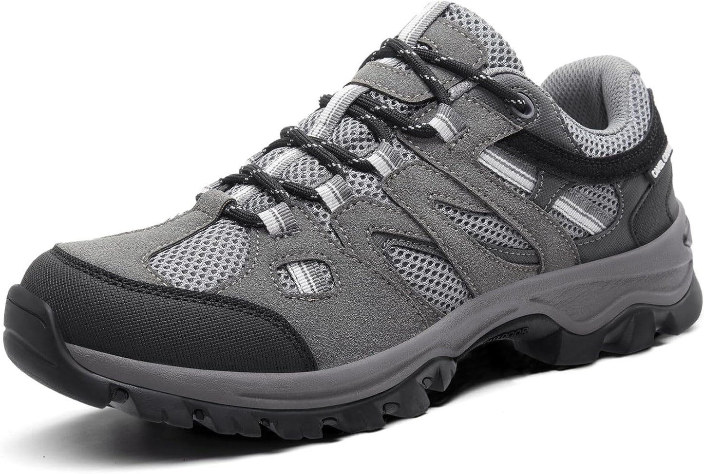 CAMELSPORTS Mens Hiking Shoes Walking Shoes for Men Outdoor Leather Mesh Lightweight Trail Sneakers
