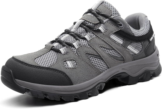 CAMELSPORTS Mens Hiking Shoes Walking Shoes for Men Outdoor Leather Mesh Lightweight Trail Sneakers