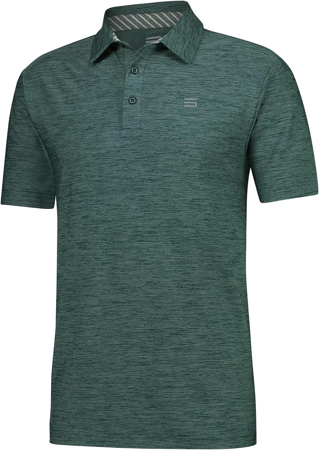 Three Sixty Six Golf Shirts for Men - Dry Fit Short-Sleeve Polo, Athletic Casual Collared T-Shirt