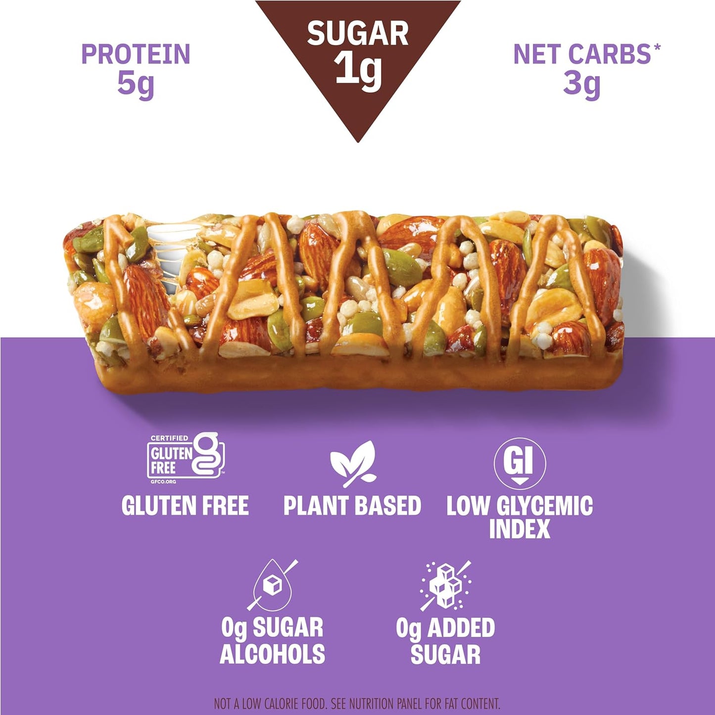 Munk Pack Nut and Seed Snack Bar 6g Protein 1g Sugar 3g Net Carbs Low Sugar Keto and Gluten Free Snack for Adults and Kids Caramel Sea Salt 492 oz 12 Pack